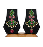 Multi-Color Stone Studded Earrings