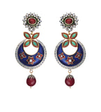 Multi-Color Stone Studded Earrings