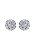White Stone Studded Earrings