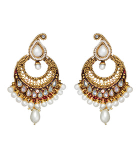 Pearl & Stone Studded Earrings