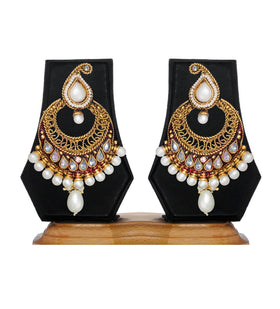 Pearl & Stone Studded Earrings