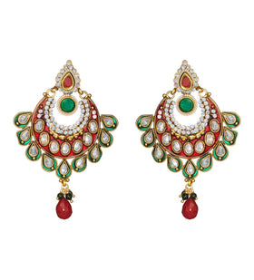 Multi-Color Polki Jhumkas