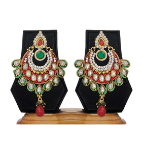 Multi-Color Polki Jhumkas