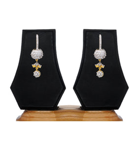 Gold Stone Studded Earrings