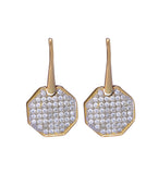 Gold Stone Studded Earrings