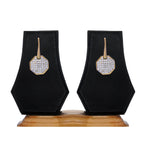 Gold Stone Studded Earrings