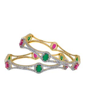 Multi-Color Stone Studded Bangles