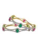 Multi-Color Stone Studded Bangles