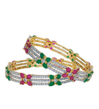 Multi-Color Stone Studded Bangles