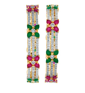 Multi-Color Stone Studded Bangles