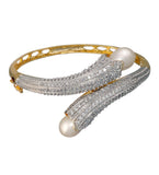 Gold Toned Stone Studded Bangle