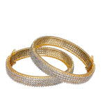 Gold Toned Stone Studded Bangles