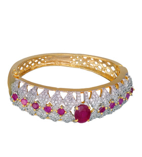 Gold Toned Stone Studded Bangle