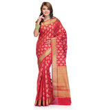 Red Cotton Silk Saree