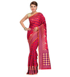 Pink Silk Georgette Saree