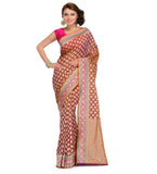 Lilac Silk Georgette Saree