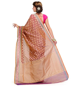 Lilac Silk Georgette Saree