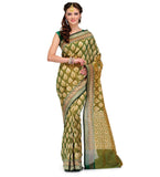 Green Silk Georgette Saree