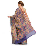 Blue Silk Georgette Saree