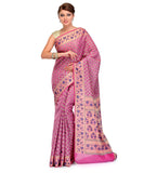 Mauve Silk Georgette Saree