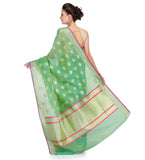 Green Cotton Silk Saree