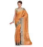 Peach Silk Georgette Saree