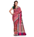 Purple Silk Georgette Saree