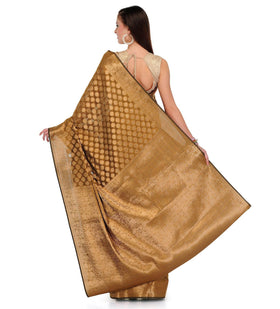 Mustard Silk Georgette Saree