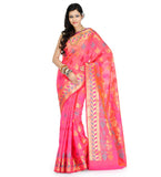 Pink Cotton Silk Saree