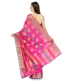 Pink Cotton Silk Saree