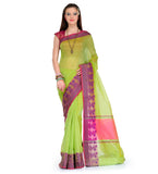 Green Supernet Banarasi Saree