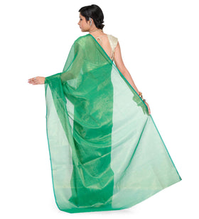 Green Tissue Banarasi Saree