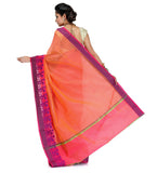 Orange Supernet Banarasi Saree