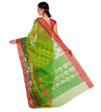 Green Kora Banarasi Saree