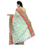 Olive Kora Banarasi Saree