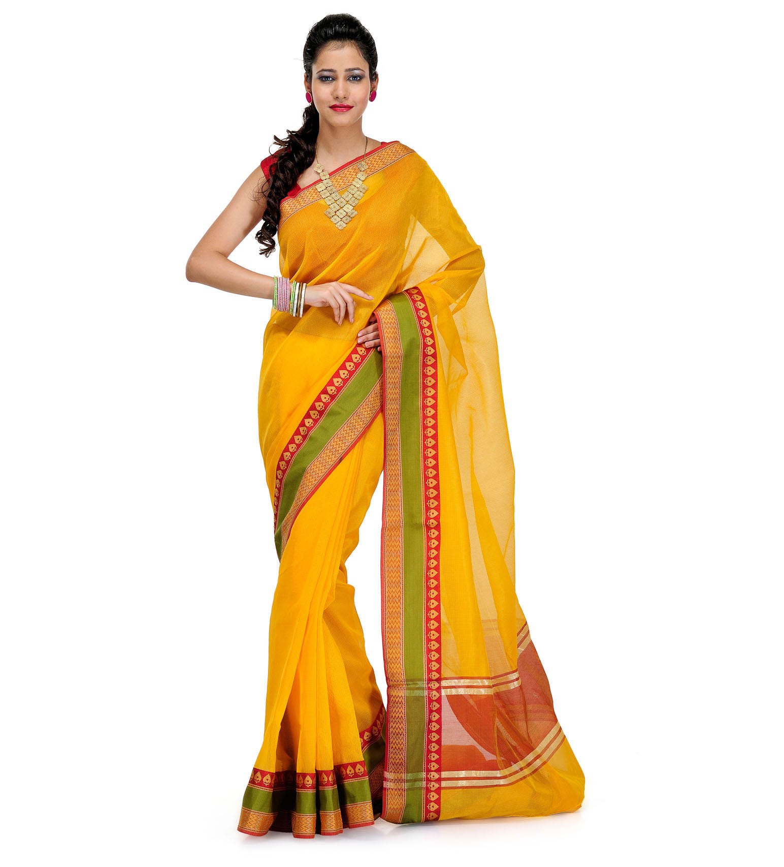 Golden Supernet Banarasi Saree