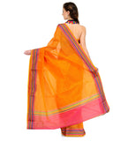 Orange Supernet Banarasi Saree