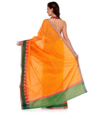 Orange Supernet Banarasi Saree