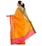 Orange Supernet Banarasi Saree