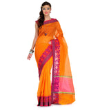 Orange Supernet Banarasi Saree