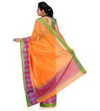 Orange Supernet Banarasi Saree