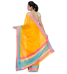 Golden Supernet Banarasi Saree