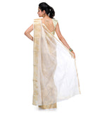 Beige Kota Cotton Banarasi Saree