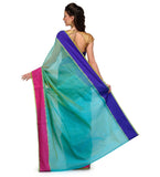 Blue Supernet Banarasi Saree