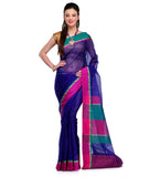 Navy Blue Supernet Banarasi Saree