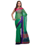 Green Supernet Banarasi Saree