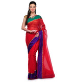 Maroon Supernet Banarasi Saree