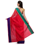 Maroon Supernet Banarasi Saree