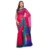 Magenta Supernet Banarasi Saree