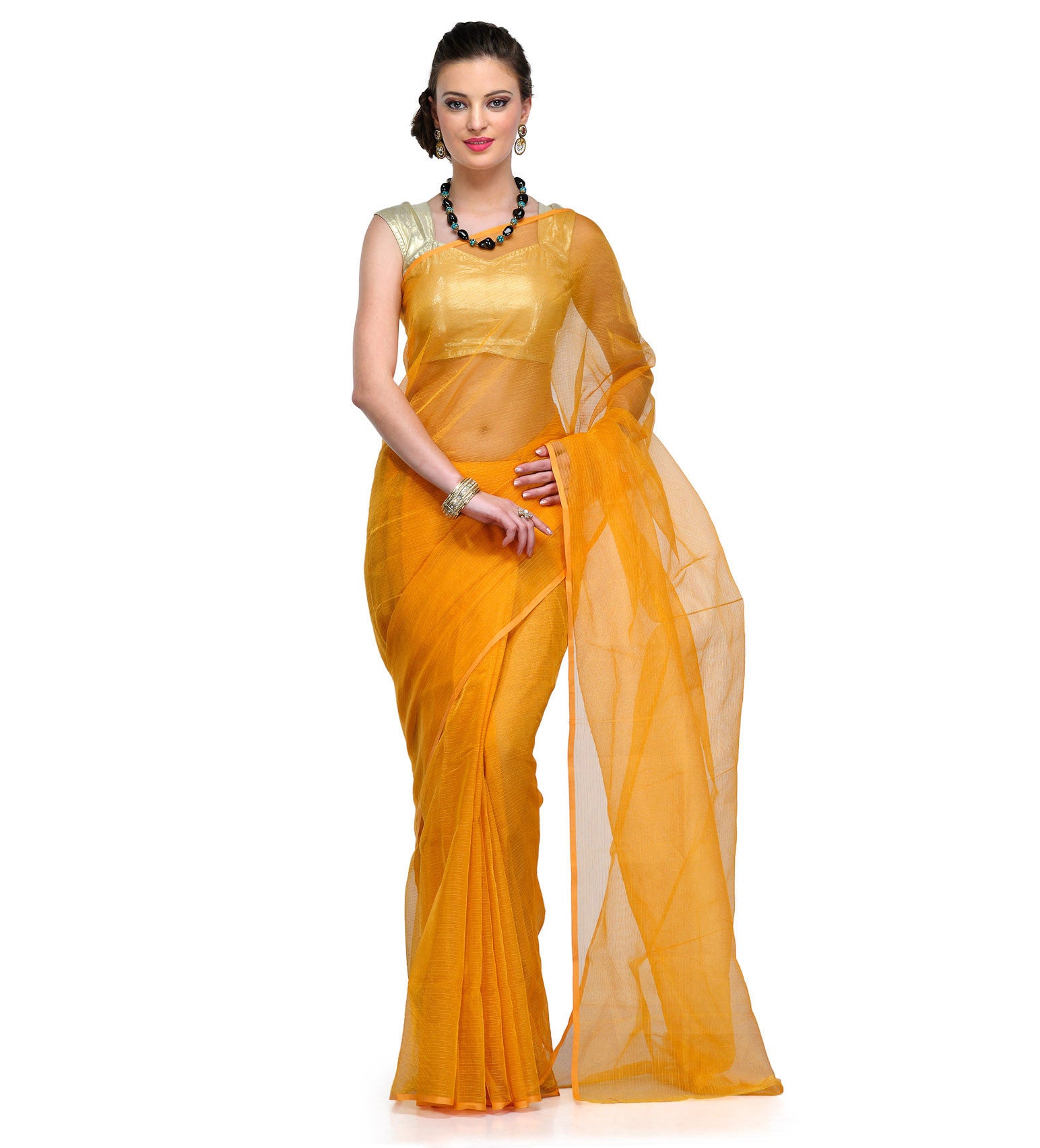 Golden Tissue Banarasi Saree